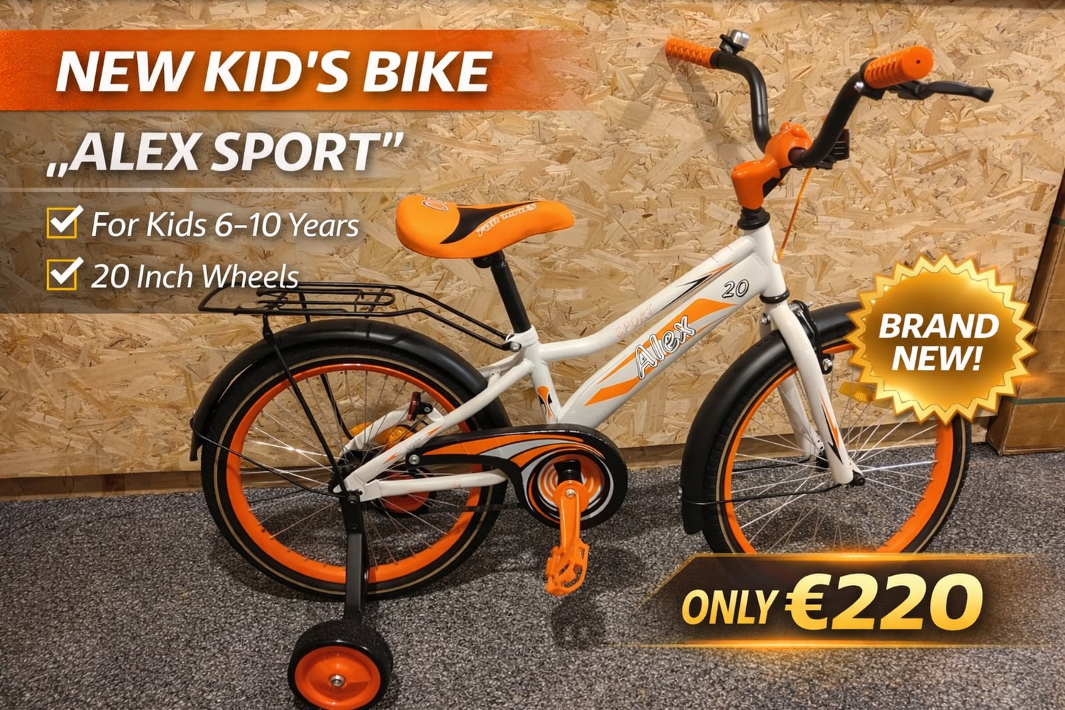 New Alex Sport kids bike with 20 inch wheels for sale in Dublin 22